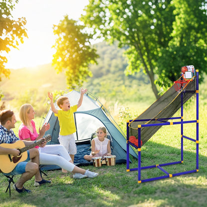 Basketball Hoop & Shooting Game Set for Kids with 2 Balls - Indoor/Outdoor Sports Toys Gift for Toddlers and Children Ages 3-12 Years (M)