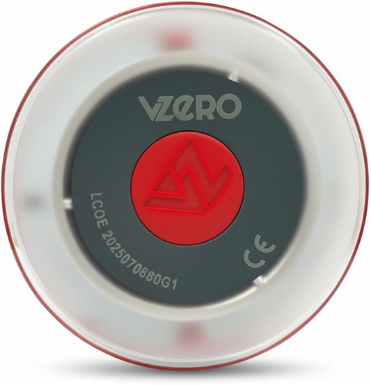 Vzero - Luz De Emergencia V16 Con Geolocalización, Señal Homologada Conectada Con DGT 3.0, Apta Para 2026, Baliza Para Coche Con Esim Incluida, Alta Potencia Y Sistema Eye Protect