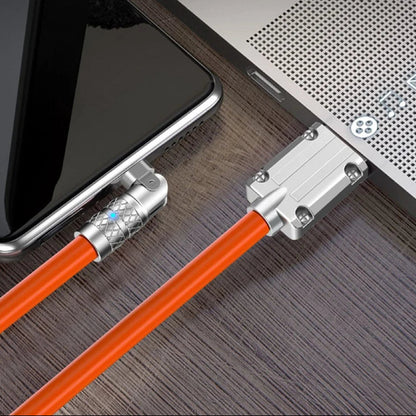Cable de datos y carga USB tipo C con rotación de 180 grados, de carga rápida con transferencia de datos de alta velocidad
