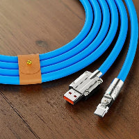 Cable de datos y carga USB tipo C con rotación de 180 grados