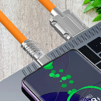 Cable de datos y carga USB tipo C con rotación de 180 grados