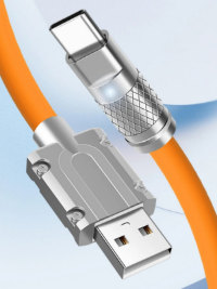 Cable de datos y carga USB tipo C con rotación de 180 grados
